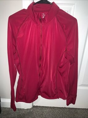 Red Full-Zip Active Jacket